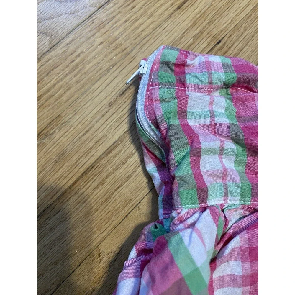 Gymboree Girl 8 Plaid Skort Green And Pink